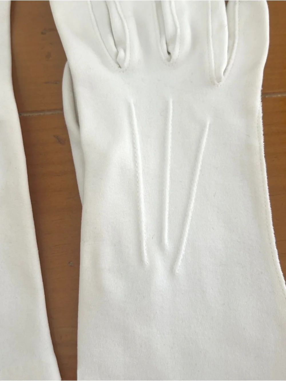 Vintage Doette Deluxe White Cotton Dress Gloves 50s 60s Bridal